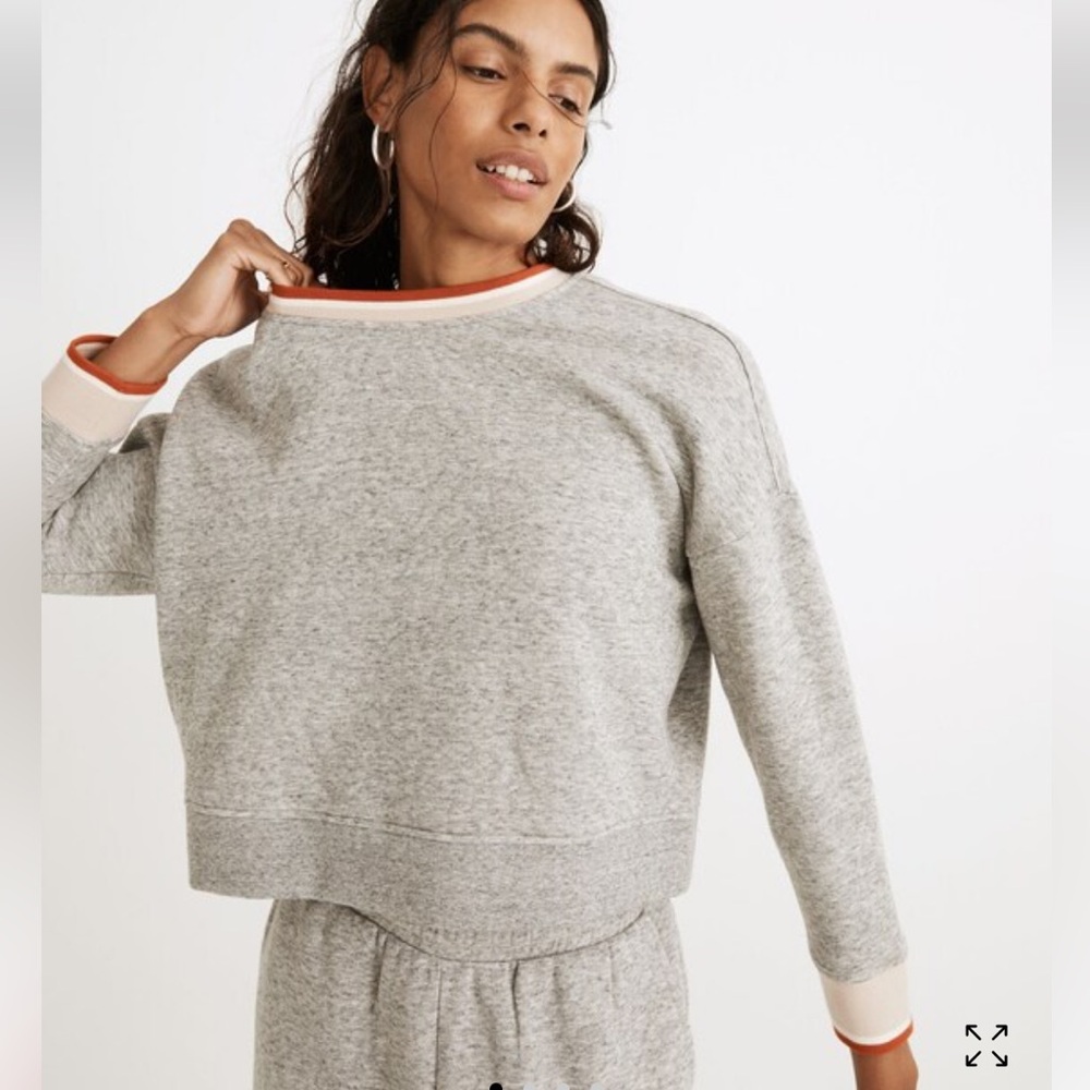 MWL Betterterry Ringer Crop Sweatshirt